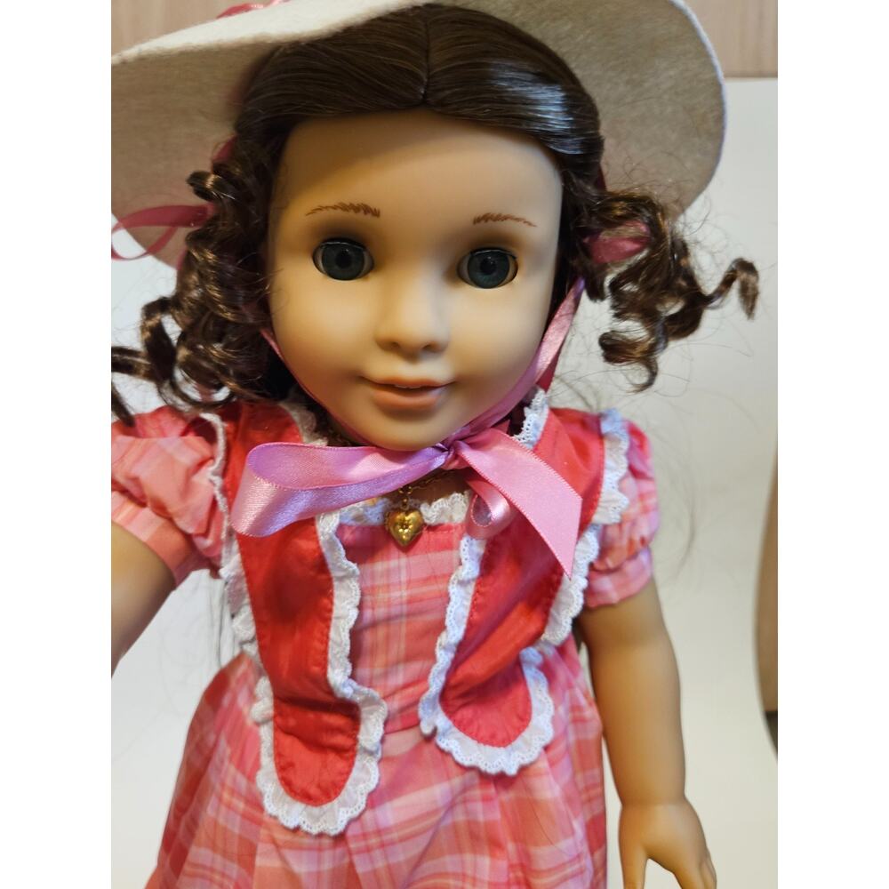 Marie Grace American Girl Doll 18” Retired Meet Outfit Accessories Dress Fan Hat - Picture 2 of 6